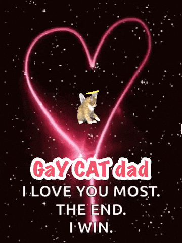 Gay Cat Dad GIF