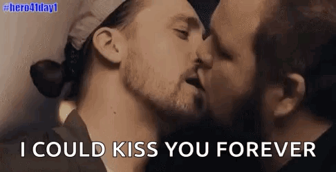 Gay Kiss GIF