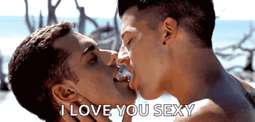 Gay Kiss Kiss GIF