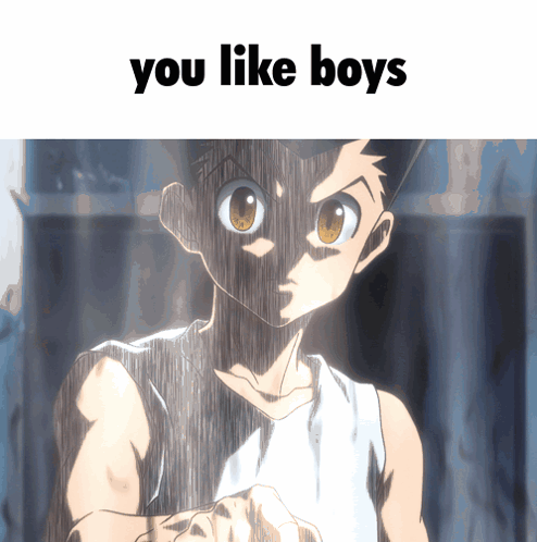 Gay You Like Boys GIF. This 494 x 498 animated GIF is part of our hunter x hunter gon collection. Related themes include funny, gay. Created by…