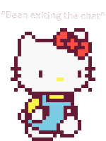 Gbb Exiting The Chat Greenbeambean Sticker
