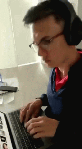 Geek Geeking Out GIF. This 264 x 480 animated GIF is part of our soy programador collection. Related themes include typing. Created by biznessrebels. View…