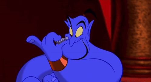 Genie Zipped Mouth GIF