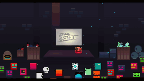 Geometry Dash Space Invaders GIF