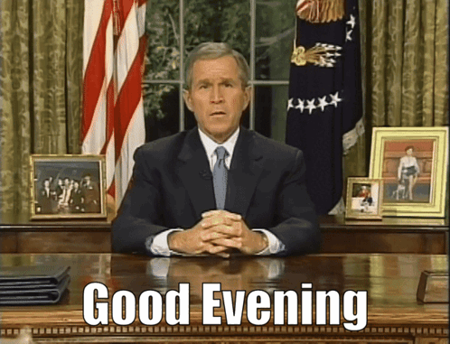 George Bush George Bush Good Evening GIF
