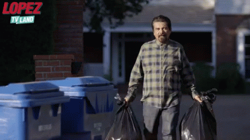 George Lopez Taking Out The Trash GIF. This 498 x 280 animated GIF is part of our taking out the trash collection. View the original animation, share it, or…