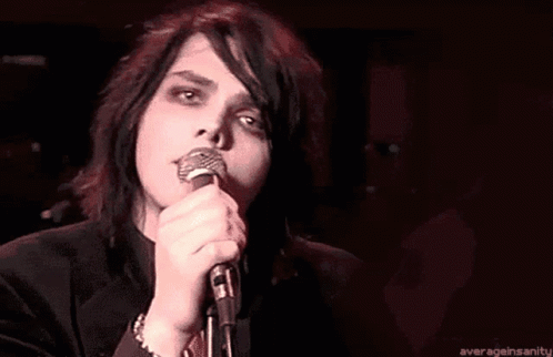 Gerard Way Widening His Eyes Gerard Way Staring GIF