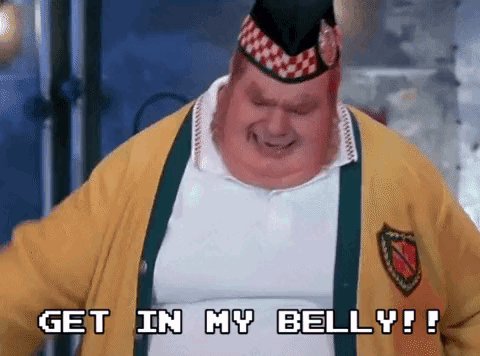 Get In My Belly Food GIF. This 480 x 356 animated GIF is part of our fat bastard collection. Related themes include food, hungry. Created by aplby. View the…
