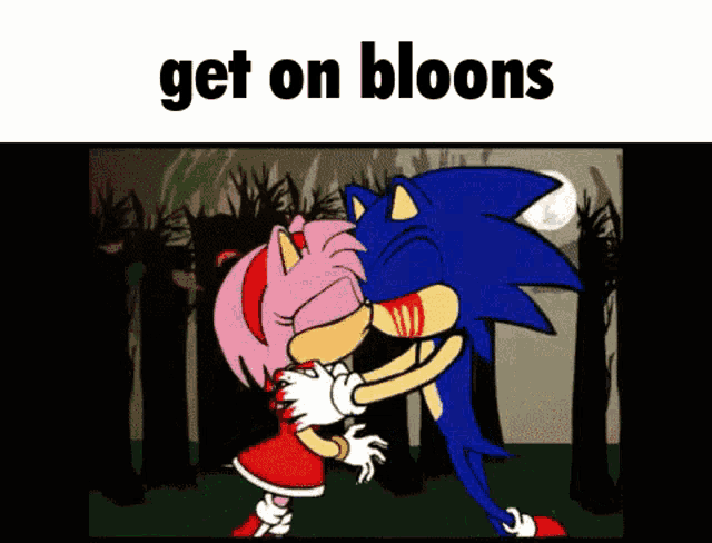 Get On Bloons Sonic GIF