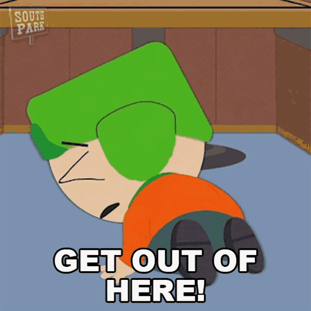 Get Out Of Here Kyle Broflovski GIF