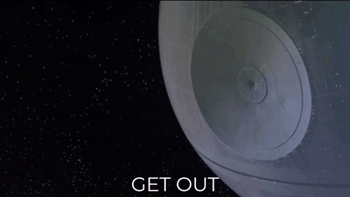 Get Out Star Wars GIF