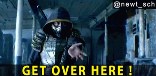 Get Over Here Scorpion GIF. This 498 x 244 animated GIF is part of our scorpion get over here collection. Related themes include get over here. Created by…