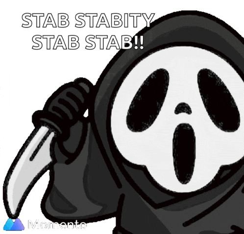 Ghostface Murder GIF