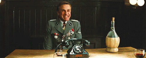 Giggle Laugh GIF. This 498 x 199 animated GIF is part of our hans landa collection. Related themes include giggle, laugh, lol. View the original animation…