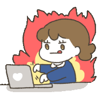 Girl Blushed Sticker