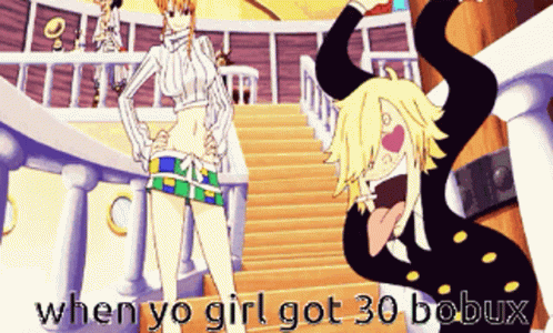 Girl Bobux GIF. This 498 x 300 animated GIF is part of our sanji nosebleed collection. Related themes include anime, heart eyes, one piece. Created by…