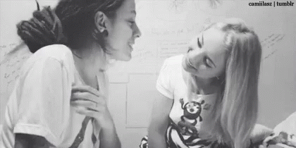 Girl Kiss GIF