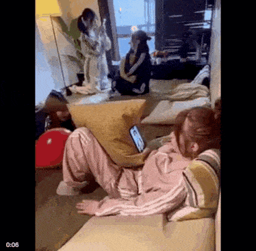 Girl Swipe GIF