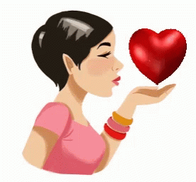 Girls Flying Kiss GIF
