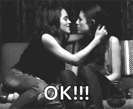 Girls Kiss GIF