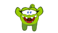 Give Me A Hug Om Nom Sticker