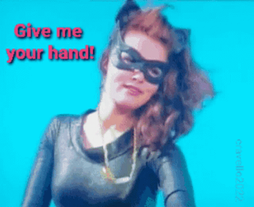 Give Me Your Hand Julie Newmar GIF. This 498 x 406 animated GIF is part of our take my strong hand collection. Related themes include batman. Created by…