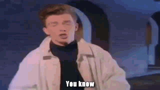 Give Up Rick Astley GIF