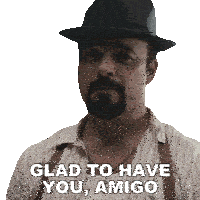 Glad To Have You Amigo Det Angel Batista Sticker