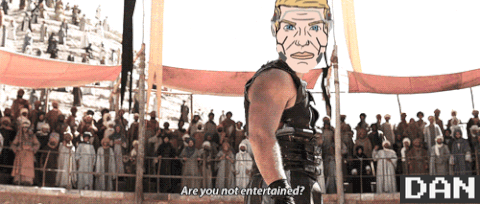 Gladiator Crypto GIF. This 480 x 204 animated GIF is part of our gladiator are you not entertained collection. Related themes include crypto. Created by…