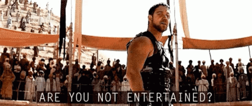 Gladiator Entertained GIF