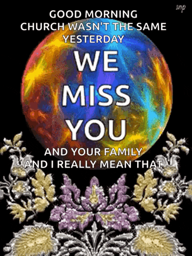 Glitter Miss You GIF