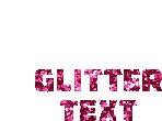 Glitter Text Glitter Sticker
