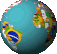 Globe Rounding Moving World Sticker