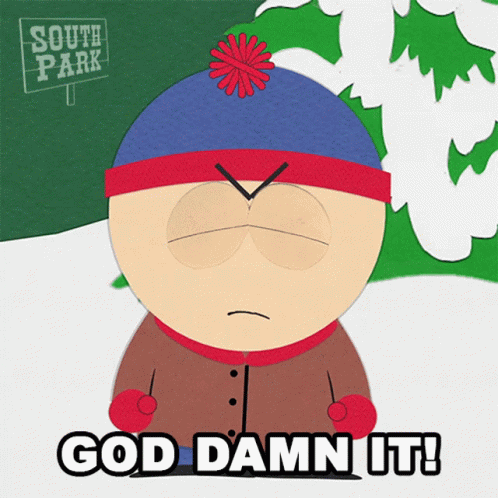 God Damn It Stan Marsh GIF