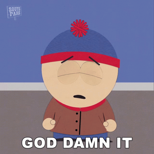 God Damn It Stan Marsh GIF
