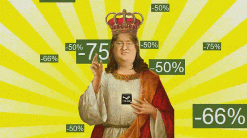 God Gabe Gabe Newell GIF