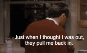 Godfather The Godfather GIF. This 298 x 184 animated GIF is part of our just when i thought i was out collection. View the original animation, share it, or…