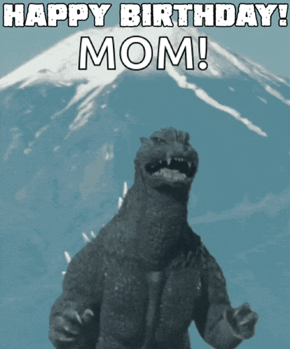 Godzilla Happy Birthday GIF