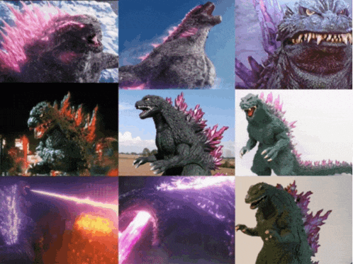 Godzilla Pink GIF