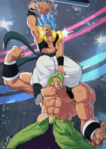 Gogeta Dunk On Broly Meme