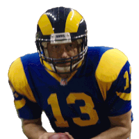 Going For A Throw Kurt Warner Sticker