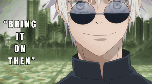 Gojo Satoru Bring It On GIF