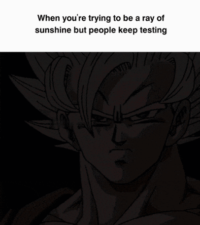 Goku Angry Mad GIF