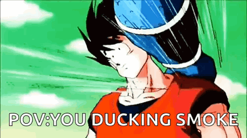 Goku Dodging GIF