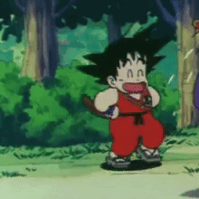 Goku Kid Goku GIF. This 220 x 220 animated GIF is part of our dragon ball collection. Related themes include celebrate, dbz, dragon ball z. Created by…