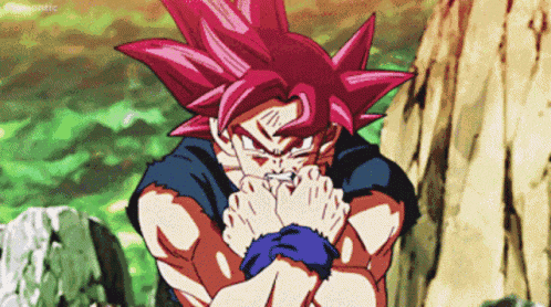 Goku Vira Ssj Blue Predador Natural GIF