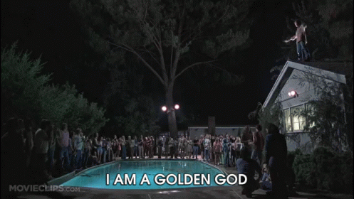 Golden GIF. This 497 x 280 animated GIF is part of our i am a golden god collection. View the original animation, share it, or browse related GIFs.
