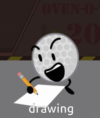 Golf Ball Drawing GIF