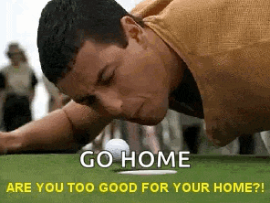 Golf Too Good For Your Home GIF