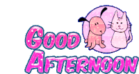 Good Afternoon Puppy Sticker